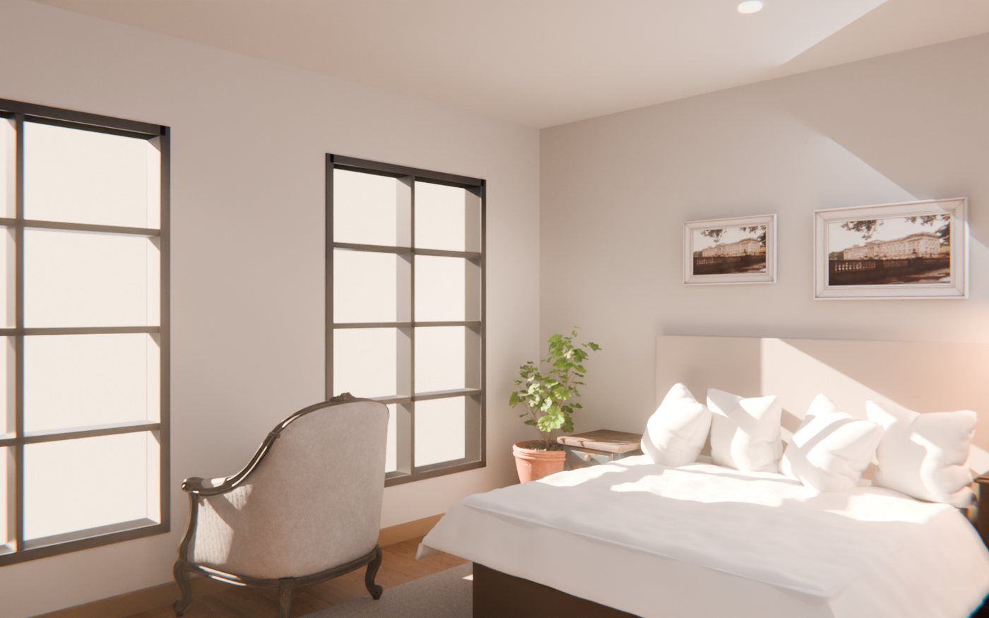 The same unit, virtually staged